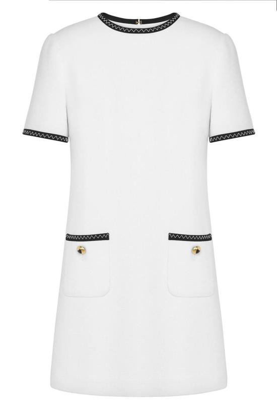 24FW 모스키노 숏 원피스 J0422 55170001 WHITE