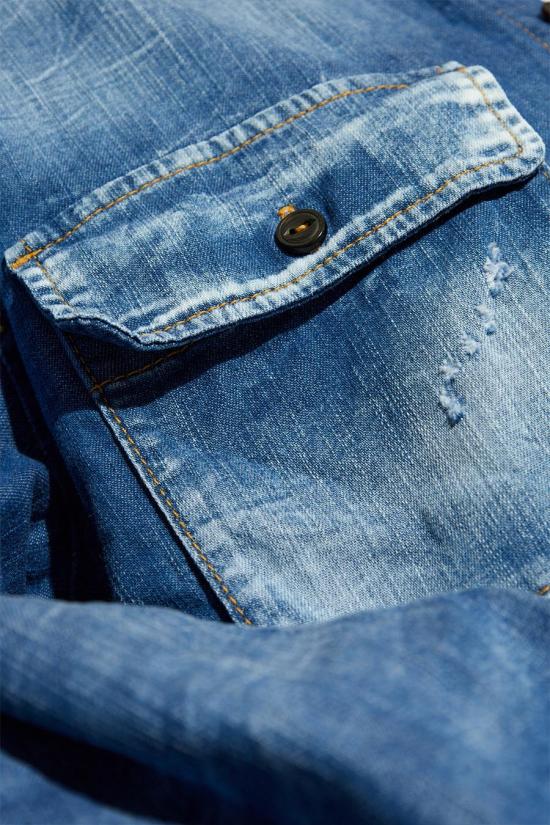 24FW 디스퀘어드2 셔츠 S75DL0883 S30341470 BLUE - DSQUARED2