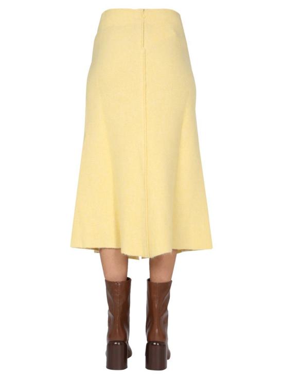  질샌더 롱 스커트 JSWT751303 WTY21108730 YELLOW - JIL SANDER