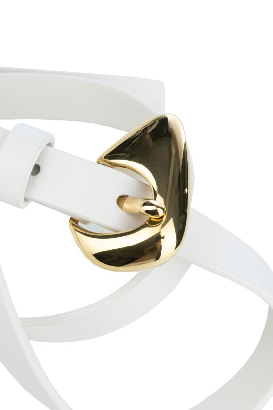 25SS 보테가베네타 레귤러 벨트 805780VALK0 9104 Bianco - BOTTEGA VENETA