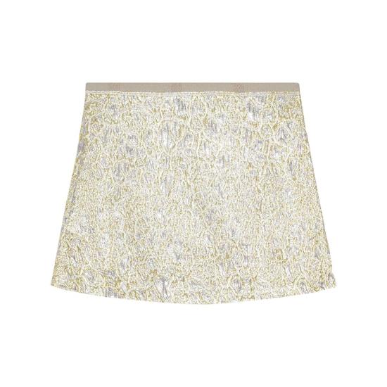 25SS 가니 숏 스커트 W0038 012 GOLD SILVER