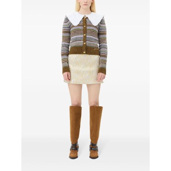 25SS 가니 숏 스커트 W0038 012 GOLD SILVER - GANNI