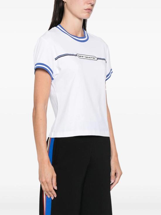  오프화이트 반팔 티셔츠 OWAA112F24JER0020110 White - OFF WHITE