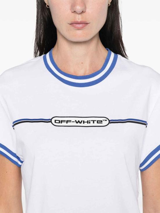 오프화이트 반팔 티셔츠 OWAA112F24JER0020110 White - OFF WHITE
