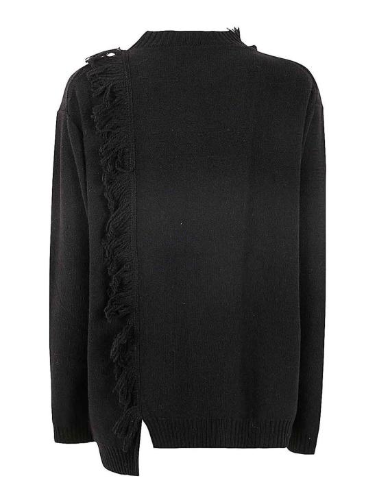  와이즈 요지 야마모토 스웨터 YBK866822 Black - Y’S YOHJI YAMAMOTO