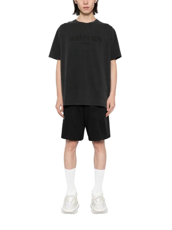  발망 반팔 티셔츠 DH1EG010BC72 YGD GRIS - BALMAIN
