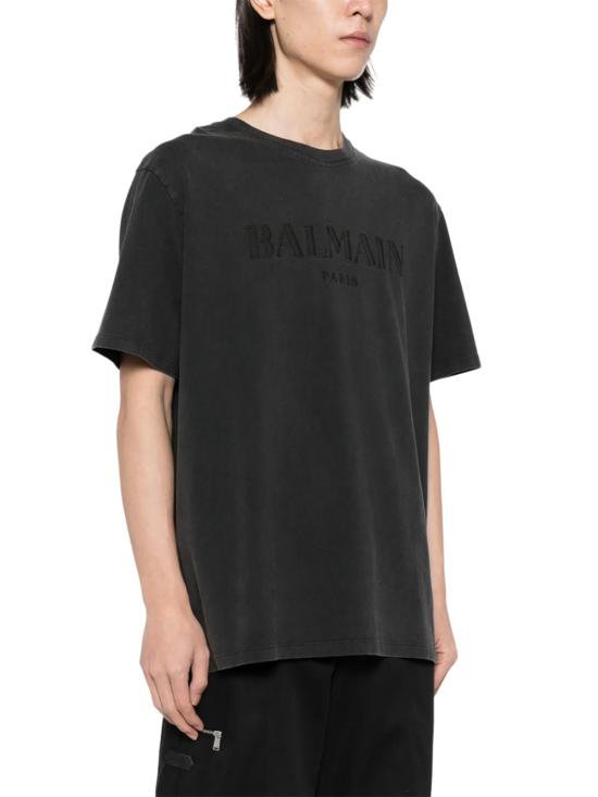  발망 반팔 티셔츠 DH1EG010BC72 YGD GRIS - BALMAIN
