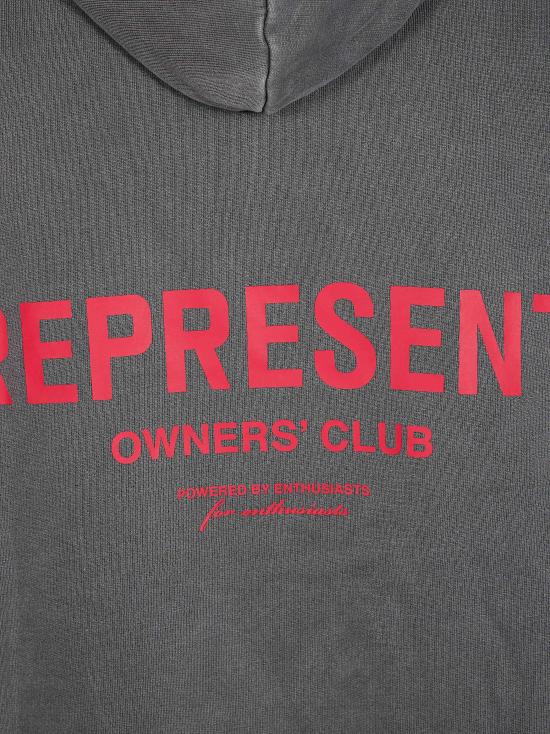 26FW 리프레젠트 후드 티셔츠 OCM41113 001 Nero - REPRESENT