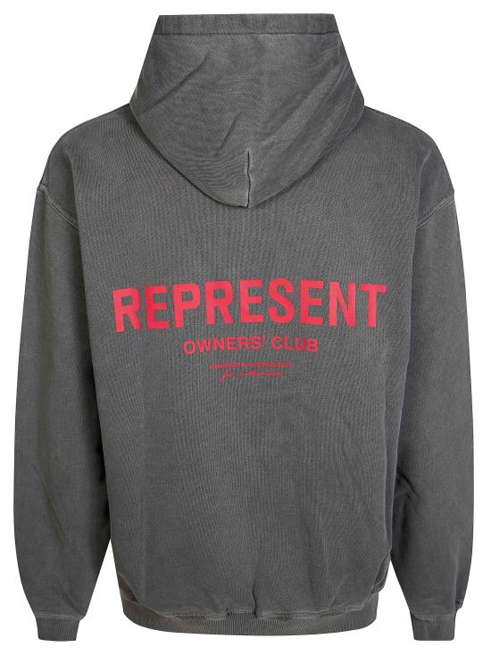 26FW 리프레젠트 후드 티셔츠 OCM41113 001 Nero - REPRESENT