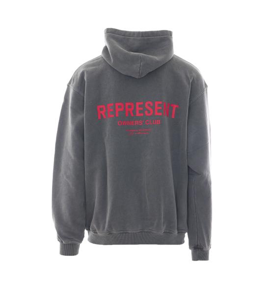 26FW 리프레젠트 후드 티셔츠 OCM41113 001 Nero - REPRESENT