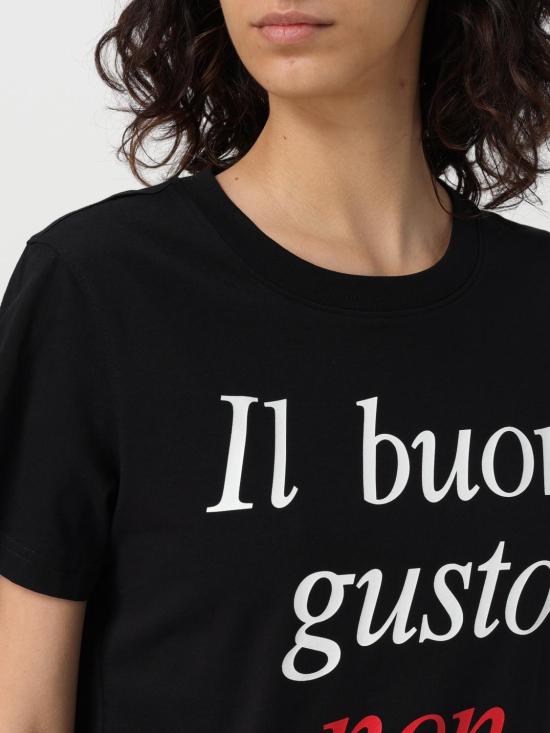  모스키노 반팔 티셔츠 07090441 1555 Black - MOSCHINO