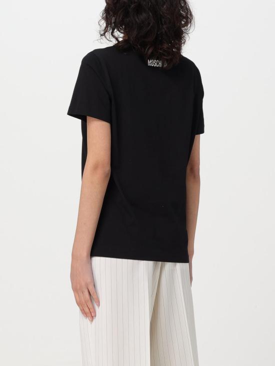  모스키노 반팔 티셔츠 07090441 1555 Black - MOSCHINO