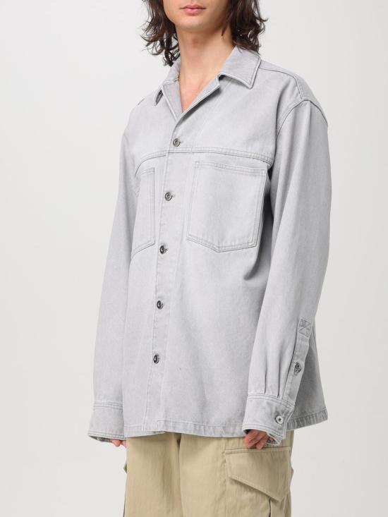 25FW 보테가베네타 긴팔 셔츠 802371V4LP0 1493 Grey - BOTTEGA VENETA