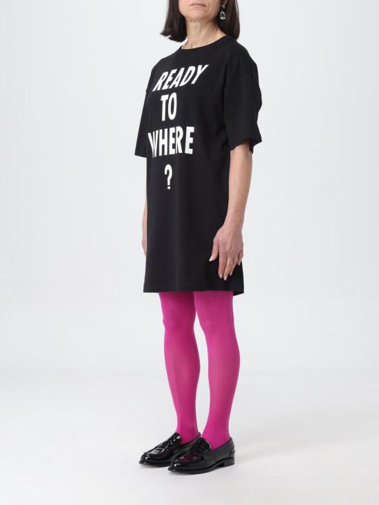  모스키노 롱 원피스 04290442 6555 Black - MOSCHINO