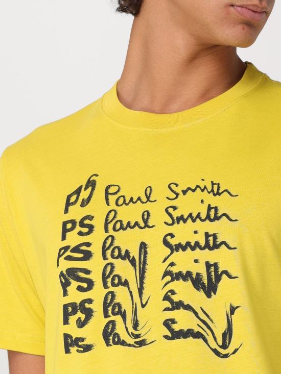 24FW PS 바이 폴스미스 반팔 티셔츠 M2R011RNP4697 12A Yellow - PS BY PAUL SMITH