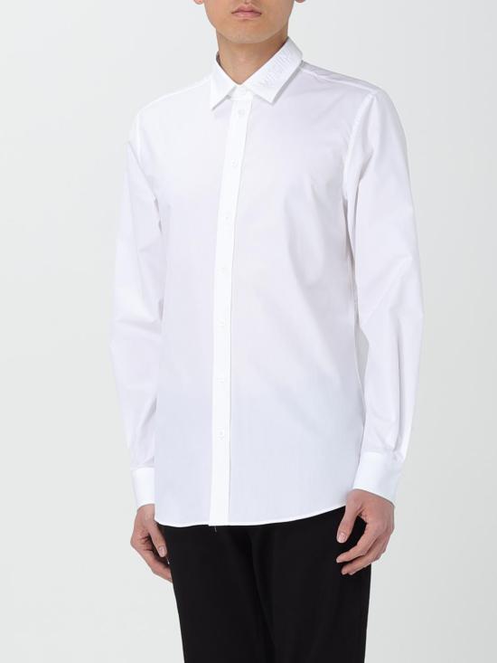 25FW 모스키노 긴팔 셔츠 02257035 1001 White - MOSCHINO