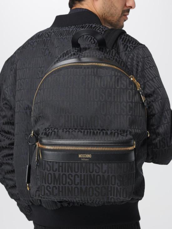 25FW 모스키노 백팩 76018268 1555 Black - MOSCHINO