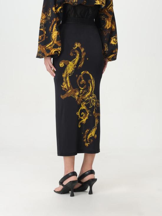  베르사체 롱 스커트 76HAE8P776DP806 G89 Black - VERSACE