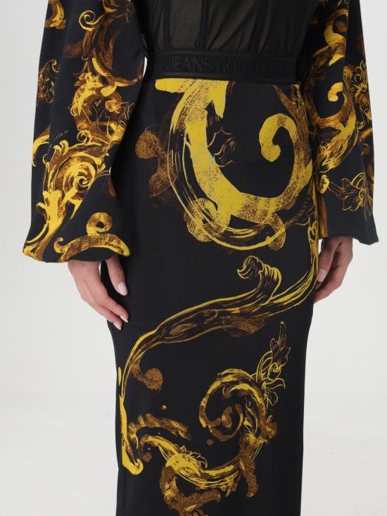  베르사체 롱 스커트 76HAE8P776DP806 G89 Black - VERSACE