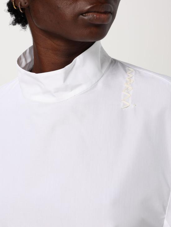 24FW 마르니 블라우스 TTMA0367S0TCY67 00W01 White - MARNI