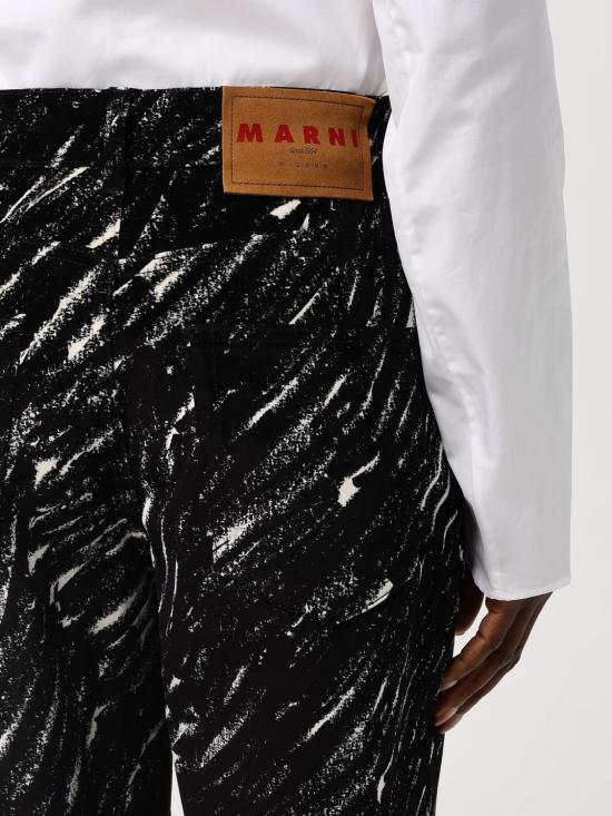 24FW 마르니 팬츠 PAJD0513A0UTC432 CRN99 Black - MARNI
