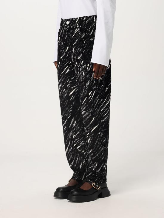 24FW 마르니 팬츠 PAJD0513A0UTC432 CRN99 Black - MARNI