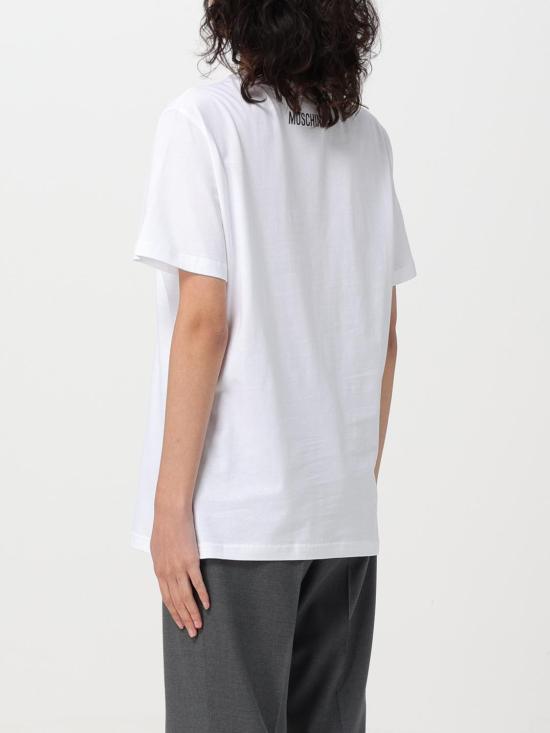  모스키노 반팔 티셔츠 07060441 2001 White - MOSCHINO
