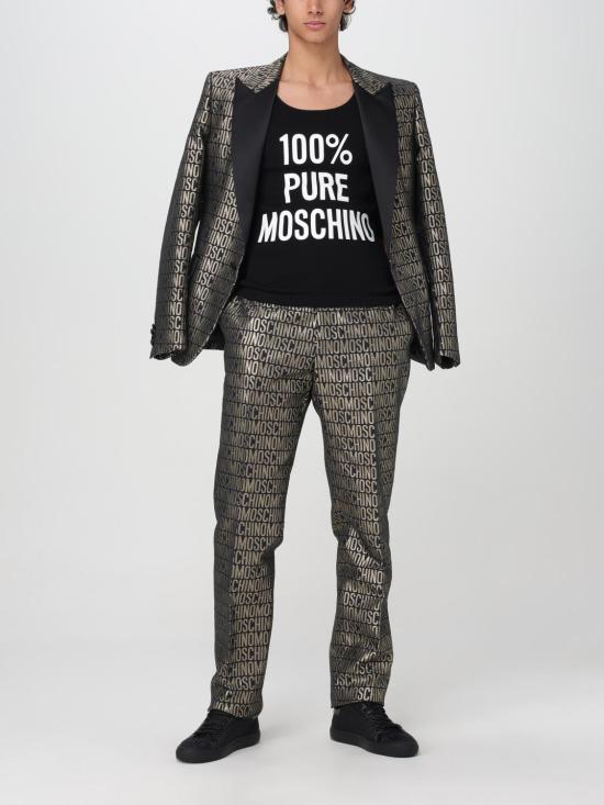  모스키노 민소매 티셔츠 89010230 1555 Black - MOSCHINO