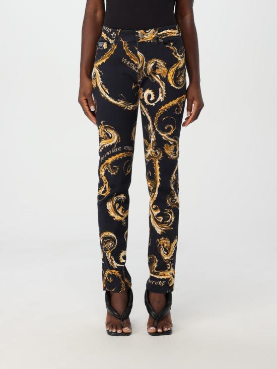 24FW 베르사체 데님 팬츠 77HAB5S0ES118LO1 G89 Black