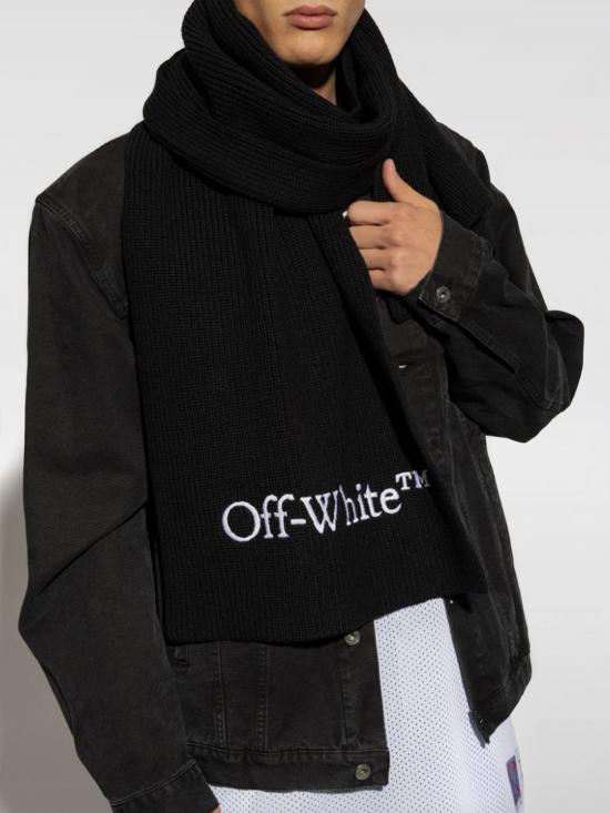 24FW 오프화이트 머플러/스카프 OMMA052C99KNI0011001 Black - OFF WHITE