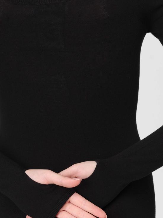 24FW 오프화이트 롱 원피스 OWHI055C99KNI0011001 Black - OFF WHITE