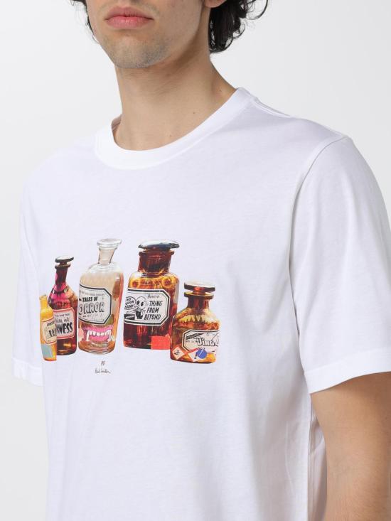  PS 바이 폴스미스 반팔 티셔츠 M2R011RMP4442 01 White - PS BY PAUL SMITH