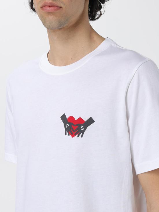  PS 바이 폴스미스 반팔 티셔츠 M2R011RMP4452 01 White - PS BY PAUL SMITH