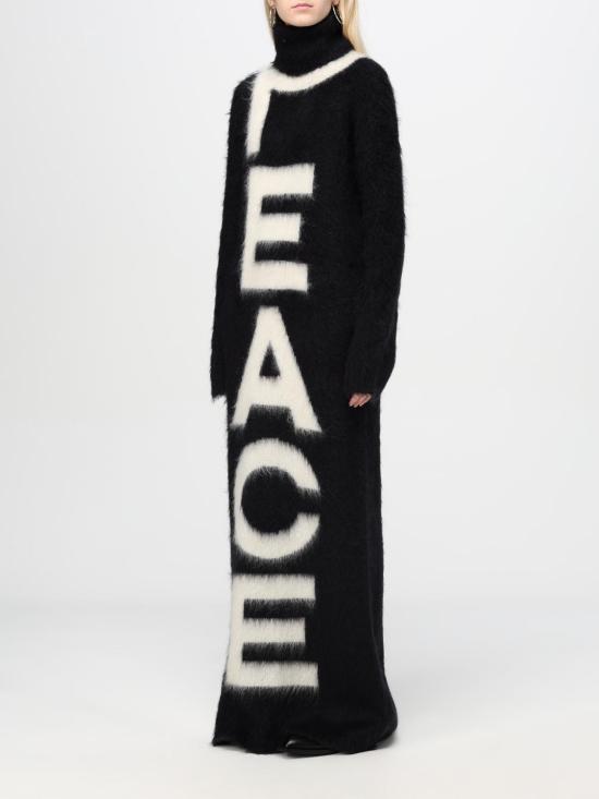 24FW 모스키노 롱 원피스 04815403 1555 Black - MOSCHINO