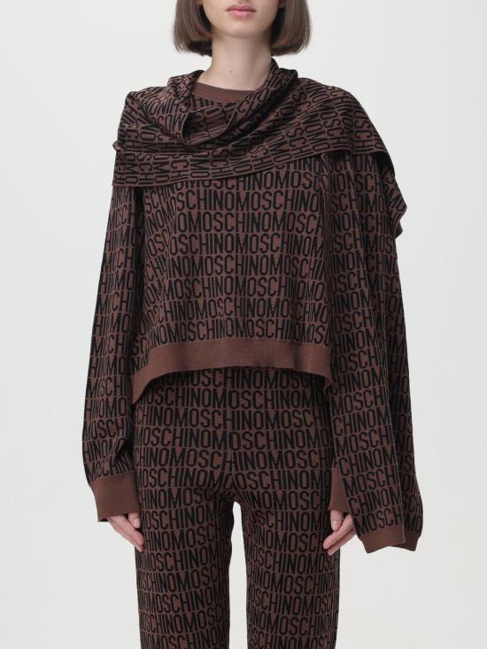 25FW 모스키노 머플러/스카프 93538272 1103 Brown - MOSCHINO