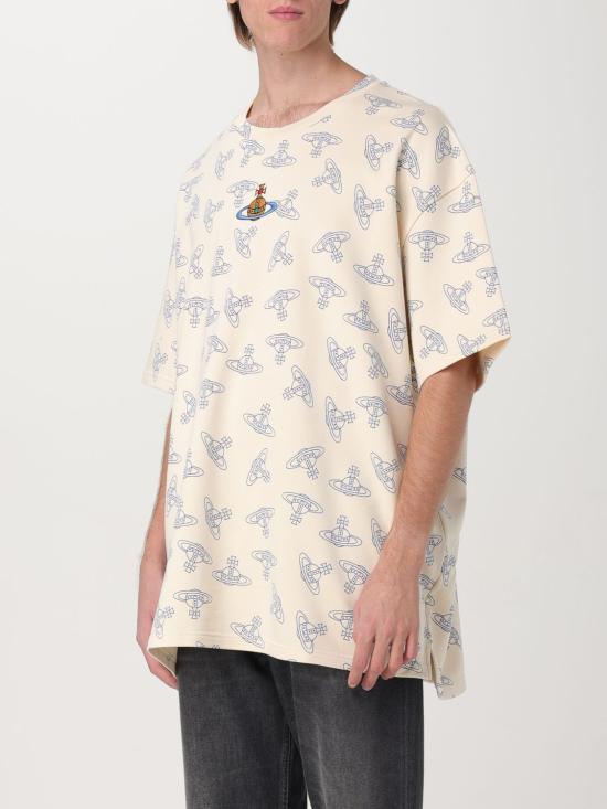 24FW 비비안웨스트우드 반팔 티셔츠 3I01000SJ0079 B303 White - VIVIENNE WESTWOOD