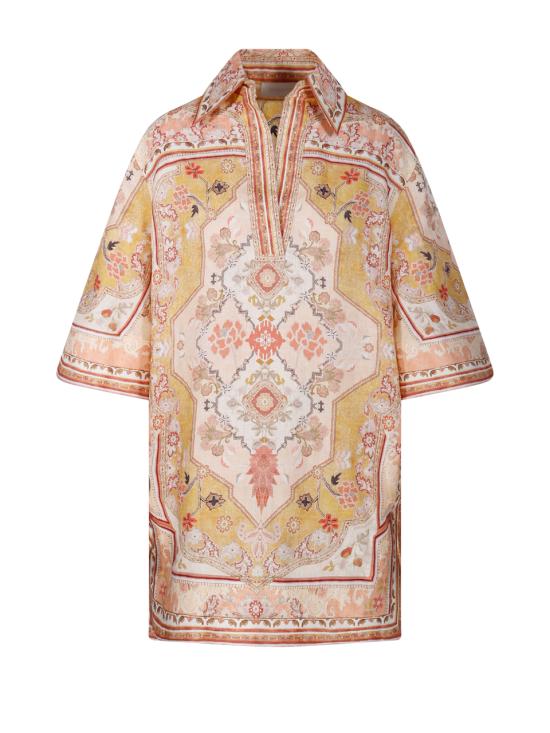 25SS 짐머만 숏 원피스 0712DRS251 MUSTARD MULTI