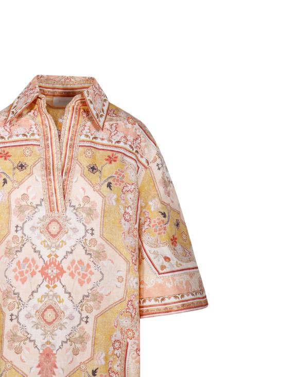 25SS 짐머만 숏 원피스 0712DRS251 MUSTARD MULTI - ZIMMERMANN