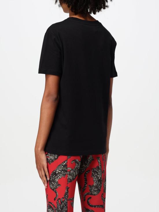  저스트까발리 반팔 티셔츠 77PAHA02CJ718 899 Black - JUST CAVALLI