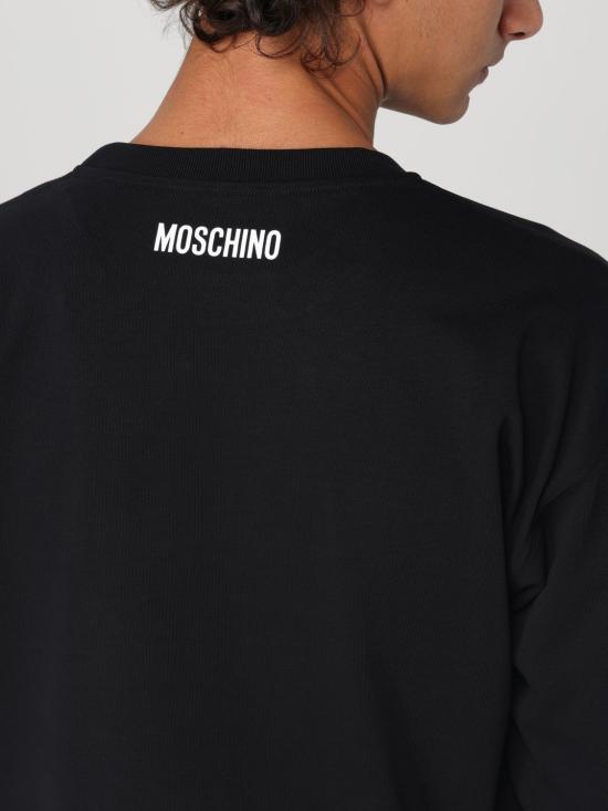 24FW 모스키노 긴팔 티셔츠 12075244 1555 Black - MOSCHINO