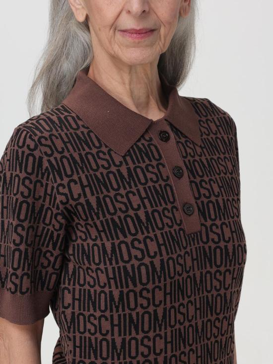 25FW 모스키노 미디 원피스 04807700 1103 Brown - MOSCHINO