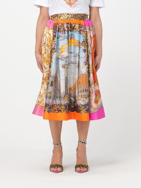 25FW 모스키노 미디 스커트 01170551 1888 Multicolor