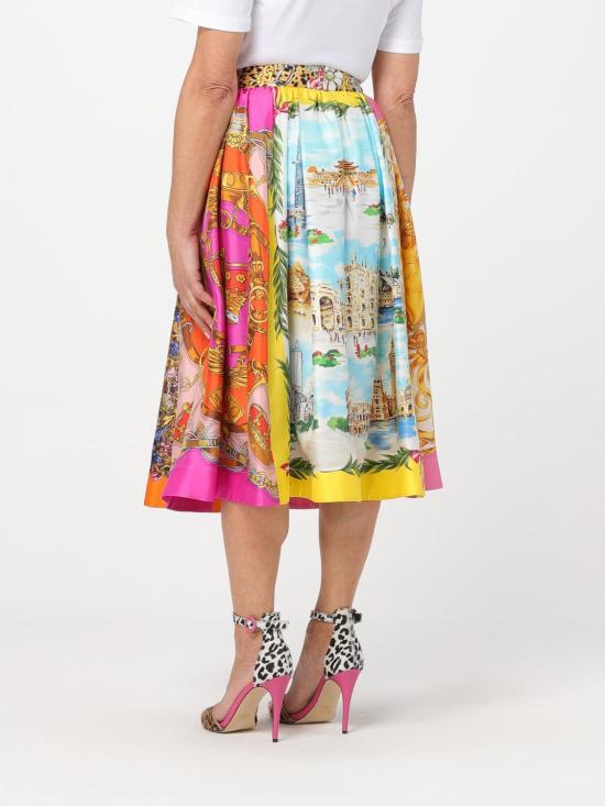25FW 모스키노 미디 스커트 01170551 1888 Multicolor - MOSCHINO