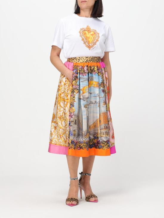 25FW 모스키노 미디 스커트 01170551 1888 Multicolor - MOSCHINO
