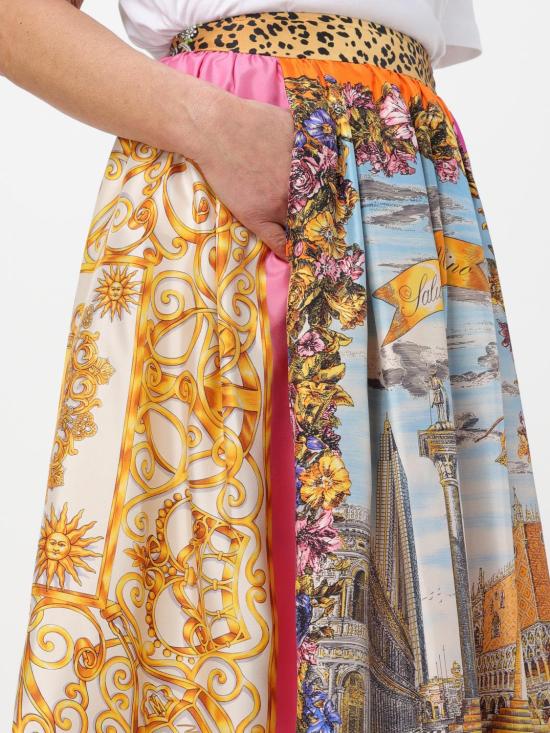 25FW 모스키노 미디 스커트 01170551 1888 Multicolor - MOSCHINO