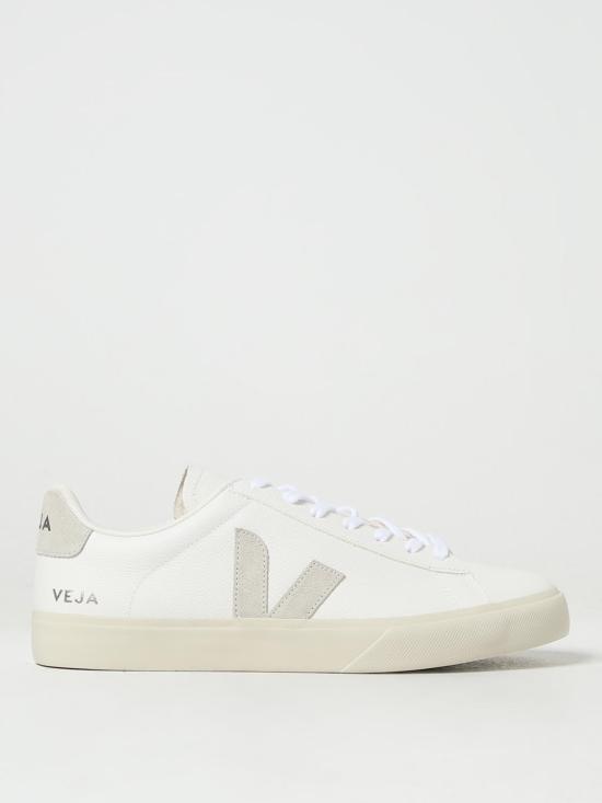 25FW 베자 CAMPO 캄포 로우탑 스니커즈 CAMPO 캄포 로우탑  CP0502429 CHROMEFREE LEATHER EXTRA WHITE NATURAL SUEDE White