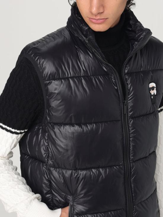 25FW 칼라거펠트 베스트 505023 544590 990 Black - KARL LAGERFELD