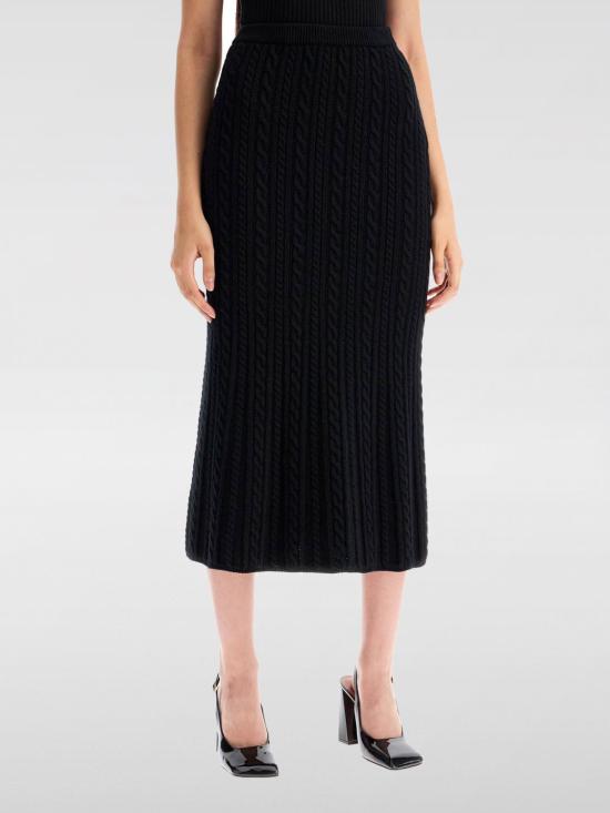 25FW 알레산드라리치 미디 스커트 FABX3870K4392 0060 Black