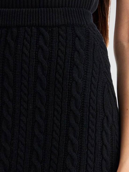 25FW 알레산드라리치 미디 스커트 FABX3870K4392 0060 Black - ALESSANDRA RICH