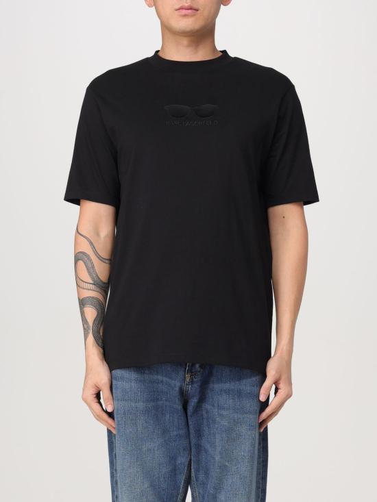  칼라거펠트 반팔 티셔츠 755445 544225 990 Black